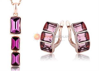 Rose Gold Plated | Gemstone Pendant Sets